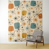 Mid Century Modern Starburst Pattern Wandteppich (Beispiel)