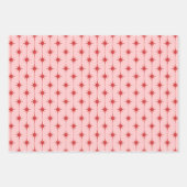 Mid Century Modern Sterne und Punkte Atom-Muster Geschenkpapier Set (Vorderseite 3)