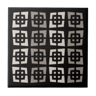 Mid Century Modern Sternenexplosion Abstrakt Fliese