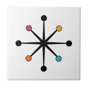 Mid Century Modern Sternenexplosion Fliese