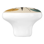 Mid Century Modern Sternenexplosion Keramikknauf (Seitenansicht)