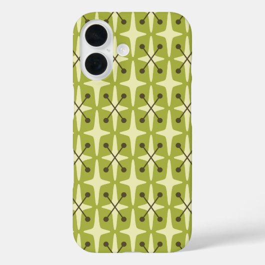 Mid Century Modern Sternenmuster Case-Mate iPhone Hülle (Rückseite)