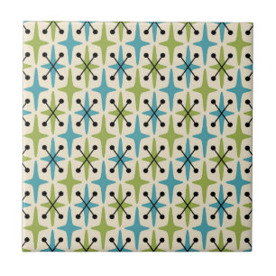 Mid-Century-Modern-Sternenmuster Fliese