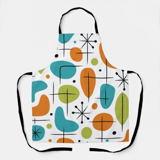 Mid-Century-Modern-Sternenmuster Schürze (Vorderseite)