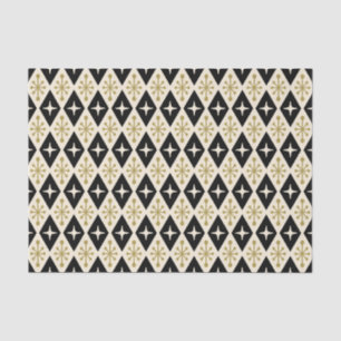 Mid-Century-Modern-Sternenmuster Seidenpapier