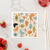 Mid Century Modern Sternenmuster Serviette (Beispiel)