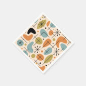 Mid Century Modern Sternenmuster Serviette (Ecke)