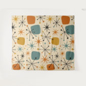 Mid-Century-Modern-Sternenmuster Wandteppich (Vorderseite (Horizontal))