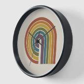 Mid-Century-Modern-Stolz-Wand Uhr (Winkel)