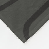 Mid Century Modern Stretched Squares Black Fleecedecke (Ecke)