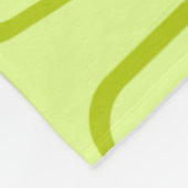 Mid Century Modern Stretched Squares Chartreuse Fleecedecke (Ecke)