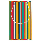 Mid-Century Modern Stripes  Kleine Geschenktüte (Rückseite)