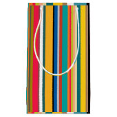 Mid-Century Modern Stripes  Kleine Geschenktüte (Vorderseite)