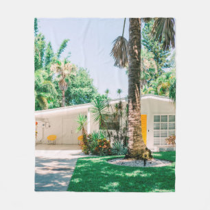 Mid Century Modern Style Beach Zuhause Fleecedecke