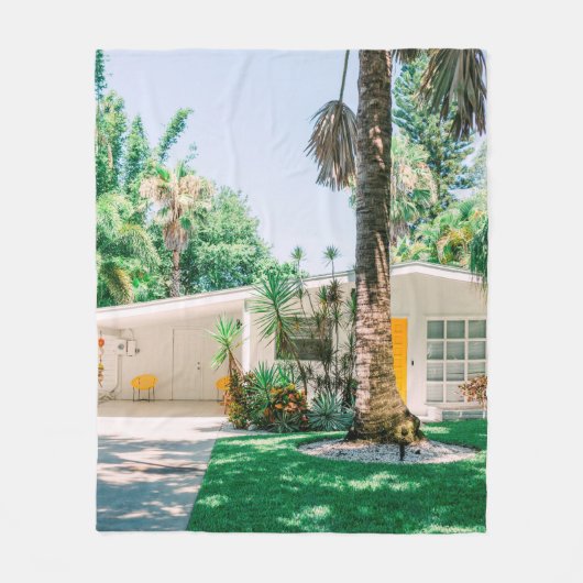 Mid Century Modern Style Beach Zuhause Fleecedecke (Vorderseite)