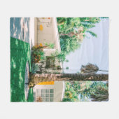 Mid Century Modern Style Beach Zuhause Fleecedecke (Vorderseite (Horizontal))