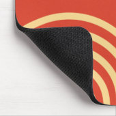 Mid Century Modern Sun and Rainbow Line Mousepad (Ecke)