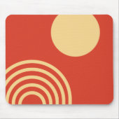 Mid Century Modern Sun and Rainbow Line Mousepad (Vorne)
