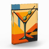 Mid Century Modern Sunrise Bauhaus Martini Fotoblock (Links)