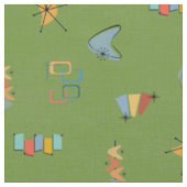 Mid Century Modern Texturierte Avocado Stoff (Nahaufnahme)