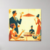 Mid Century Modern The Martini Cocktail Critics Leinwanddruck (Vorderseite)