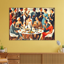 Mid Century Modern The Martini Intellectuals  Leinwanddruck