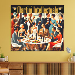 Mid Century Modern The Martini Intellectuals  Leinwanddruck