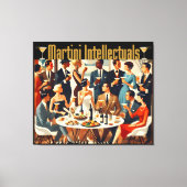 Mid Century Modern The Martini Intellectuals Leinwanddruck (Vorderseite)