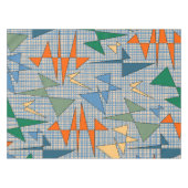 Mid Century Modern Triangulation Abstract Atomar Tischdecke (Vorderseite (Horizontal))
