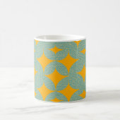 Mid Century Modern Turquoise Diamond Kaffeetasse (Mittel)