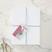 Mid Century Modern Vintage Lady Gift Tag Geschenkanhänger (Mit Garn)