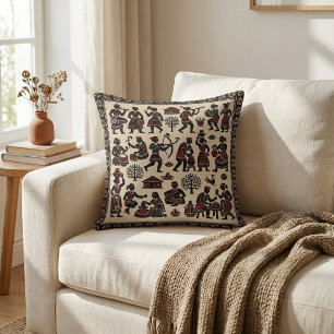 Mid-Century-Modern-Vintage-Retro-Muster atomar Kissen