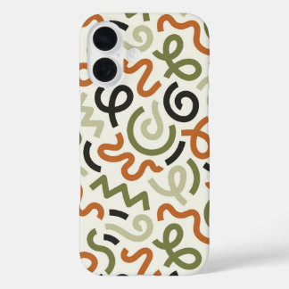 Mid-Century Modern Wavy Abstract Phone Case