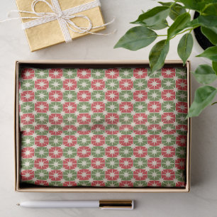 Mid Century Modern Weihnachten Retro Starbursts Seidenpapier