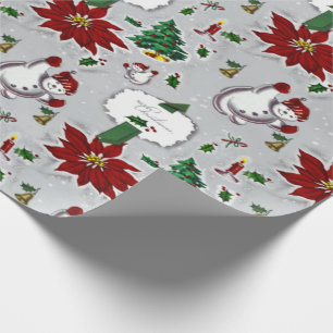Mid Century Modern Weihnachtsmix-Verpackungspapier Geschenkpapier