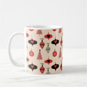Mid Century Modern Weihnachtsmuster  Kaffeetasse (Links)