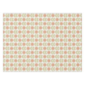  Mid-Century Pastel Pink Retro Floral Pattern Tischdecke (Vorderseite (Horizontal))