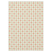  Mid-Century Pastel Pink Retro Floral Pattern Tischdecke (Vorderseite)