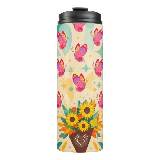 Mid-Century Petalflight Thermosbecher (Vorderseite)