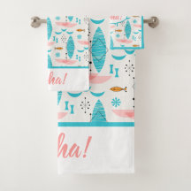 Mid Century Pink Catamaran