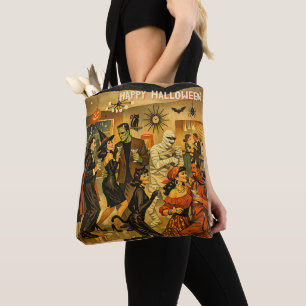 Mid Century Retro 50er Halloween Martini-Party Tasche
