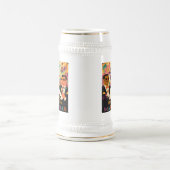 Mid Century Retro 60er Mardi Gras Cocktail Party Bierglas (Mittel)