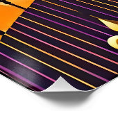 Mid Century Retro 60s Mardi Gras The Smoking Man Poster (Ecke)