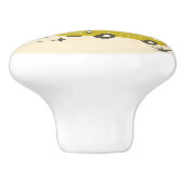 Mid-Century Retro-Autos Atomic Starburst Keramikknauf (Seitenansicht)