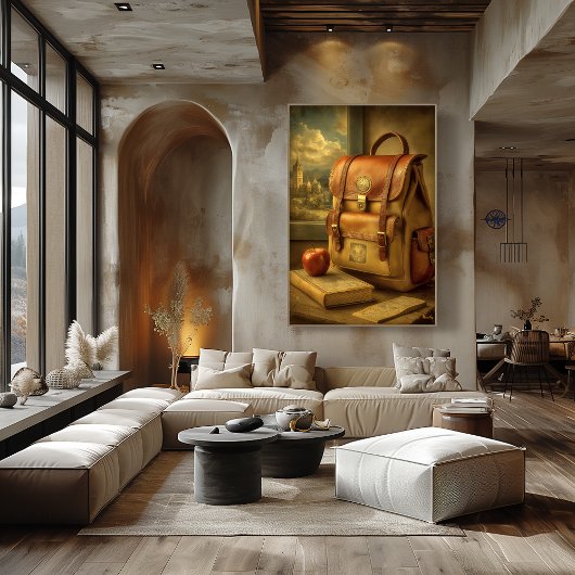 Mid-Century Retro Education Art – Timeless Journey Poster