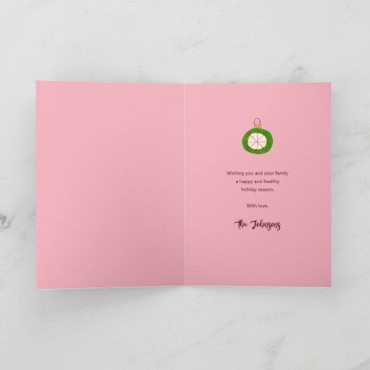 Mid Century Retro Frau Weihnachten (Innenseite)