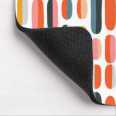 Mid Century Retro Geometric Abstract Pattern Mousepad (Ecke)