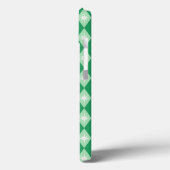 Mid Century Retro Green Diamonds Weihnachten Case-Mate iPhone Hülle (Rückseite / Links)