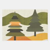 Mid Century Retro Weihnachten Geschenkpapier Set (Vorderseite 2)