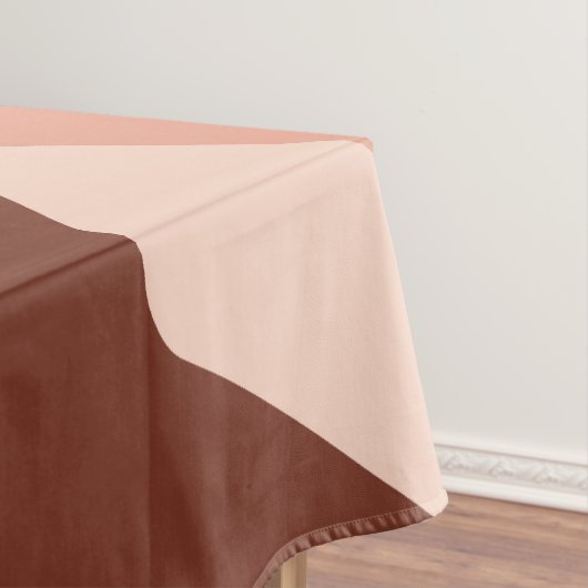 Mid Century Rock Layers Lachs Pink Tischdecke (Beispiel)